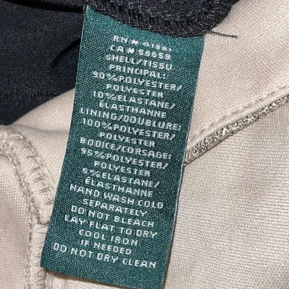 NWT Lauren Ralph Lauren DRESS, Metallic Gold Top & Black Split Skirt, Sz 16 - Picture 10 of 11